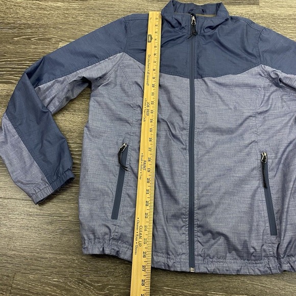 L.L. Bean Jacket Womens Size‎ M Blue Casco Bay Windbreaker Packable Lightweight - Picture 12 of 14